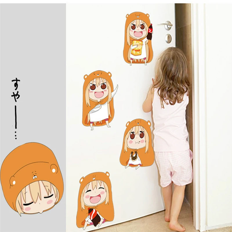 Японская девушка мультфильм желтые волосы Санкаку глава стены Стикеры номер
