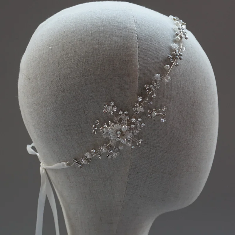 Стразы 1920-е Свадебная повязка с ореолом винтажный Вдохновленный камень