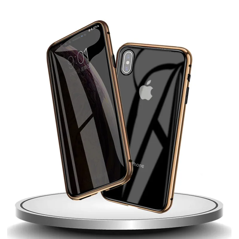 Магнитный чехол Conelz для iPhone X XS XR Защитная пленка экрана из закаленного стекла