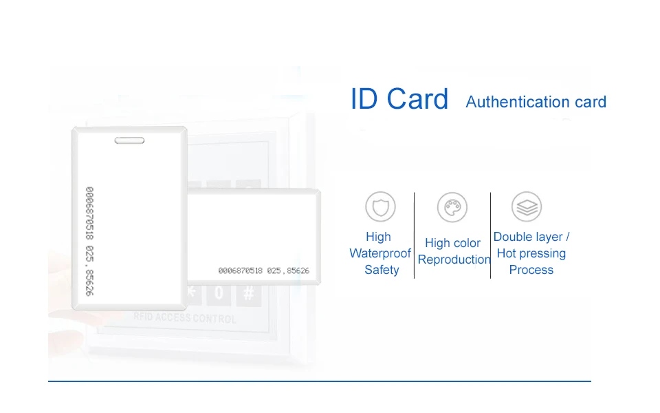 Eseye 5 шт. EM4100 Tk4100 125 кГц карта контроля доступа RFID карты тег стикер брелок маркер кольцо Бесконтактный чип 1,8 мм смарт-карта