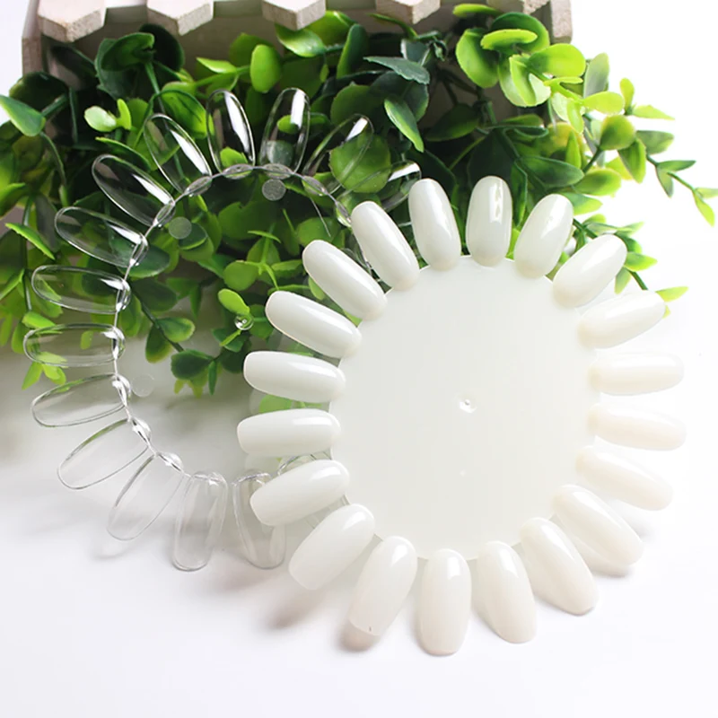 10 шт./пакет белые прозрачные накладные ногти палитра художественный дисплей