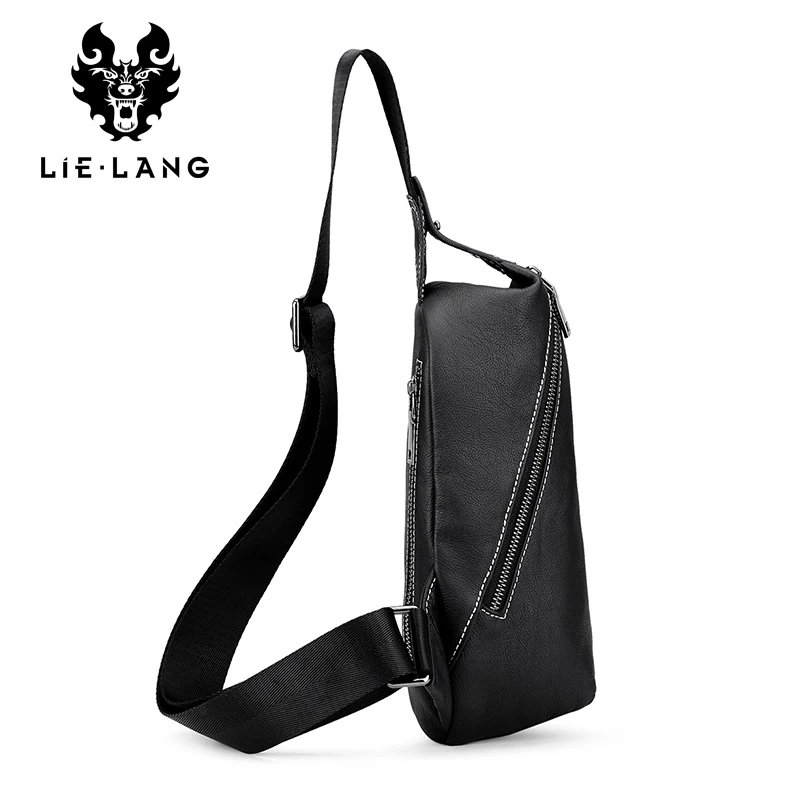 Сумка мессенджер LIELANG мужская с кошельком сумочка на плечо из кожи чемоданчик
