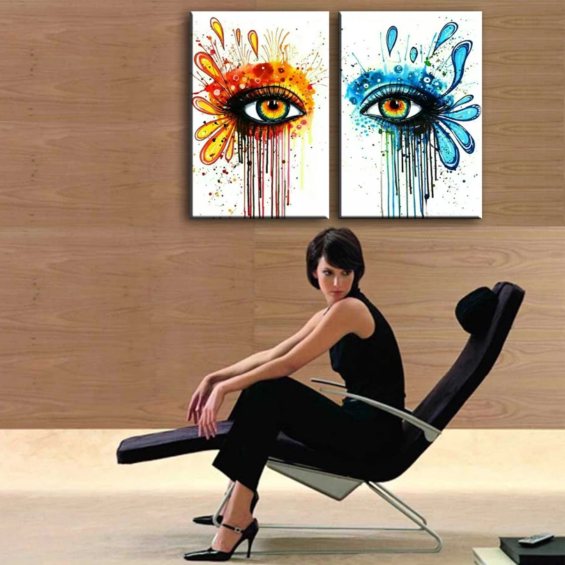 Картина маслом ручная роспись холст глаза крупный план картина высокое качество