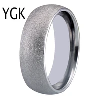 8mm classic 100 tungsten carbide ring silver sandblasted wedding bands tungsten rings never rust anniversary gift drop shipping