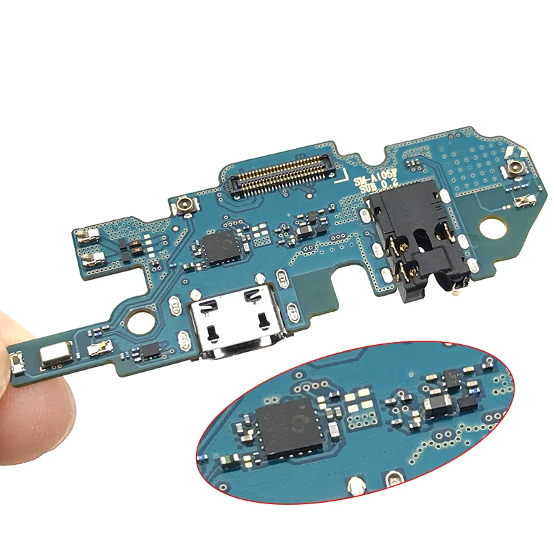 Для samsung Galaxy A105F A10 A105 USB Зарядное устройство док-коннектор, зарядный порт микрофон гибкий кабель, сменные детали
