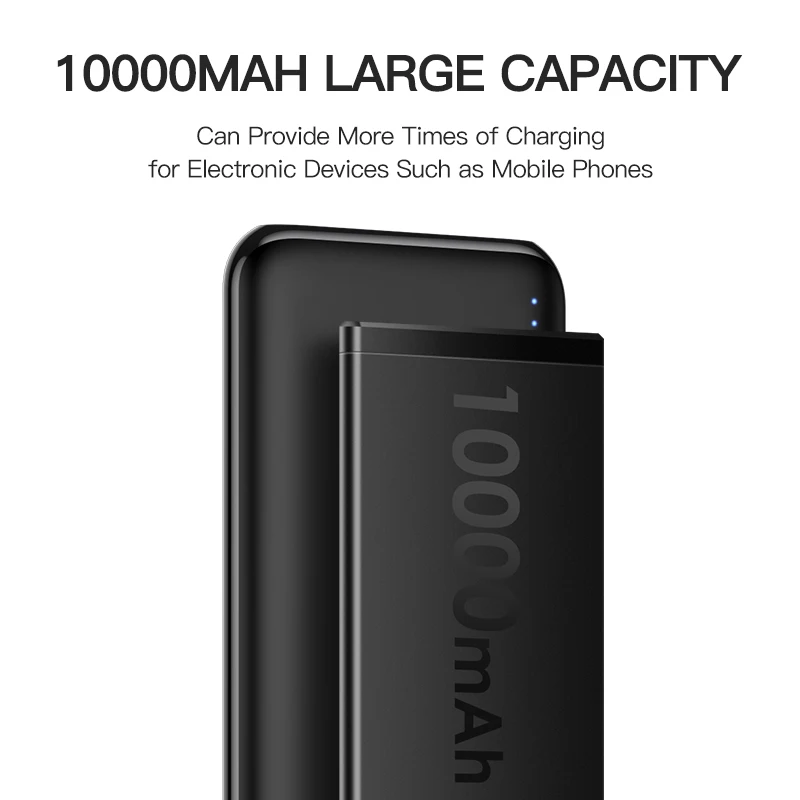 KUULAA power Bank 10000 mAh Портативная зарядка Poverbank USB Внешнее зарядное устройство для Xiaomi Mi