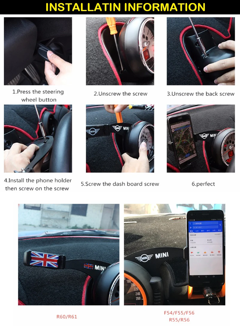 Держатель для мобильного телефона iJDM для mini cooper R55 R56 R60 R61, автомобильный держатель clubman countryman, аксессуары для сотового телефона