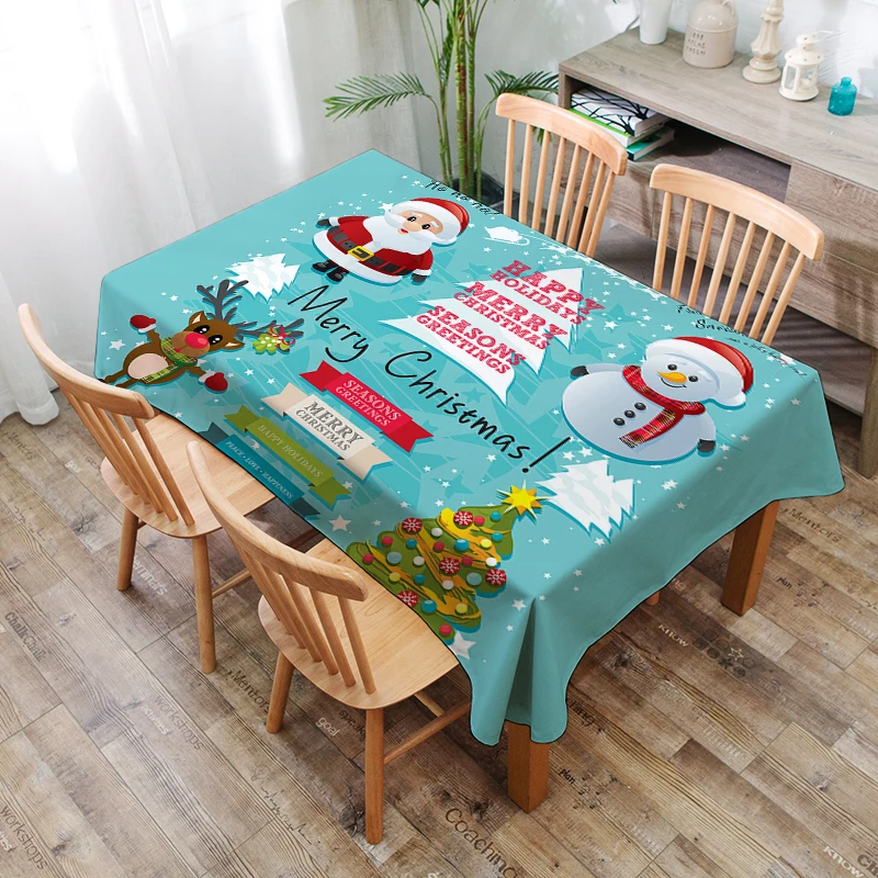 Christmas Series Tablecloths Decorative Wedding Tablecloth The Family Dinner Table Custom Sizes | Дом и сад