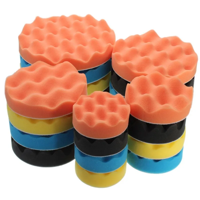4Pcs/Set 3 - 7 Inch Buffing Polishing Sponge Pad Kiit For Car Auto Polisher individually polished Use |