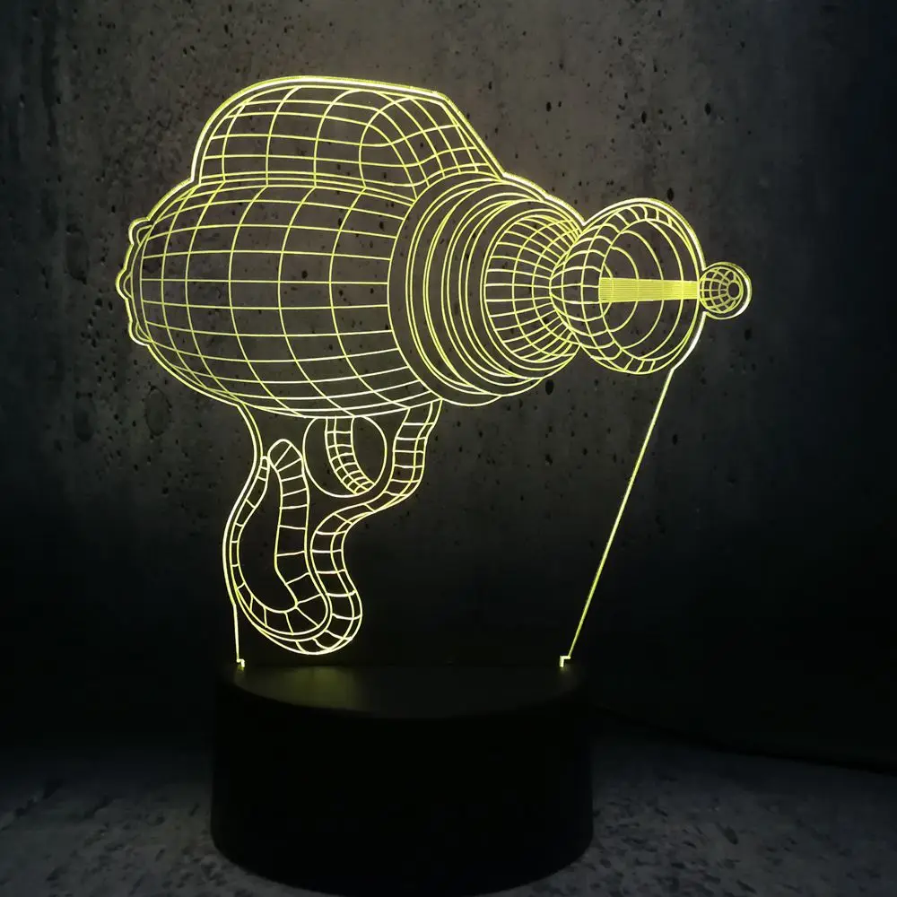 Электрическая дрель Форма 3D светодиодный светильник творческий ночные
