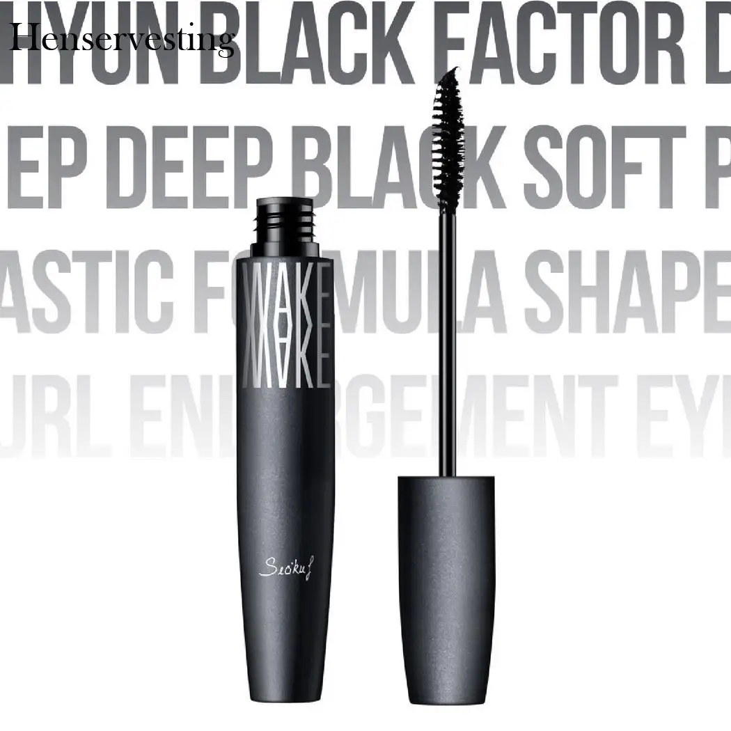 Макияж Толстый водонепроницаемый жидкая тушь для ресниц завивка Черная