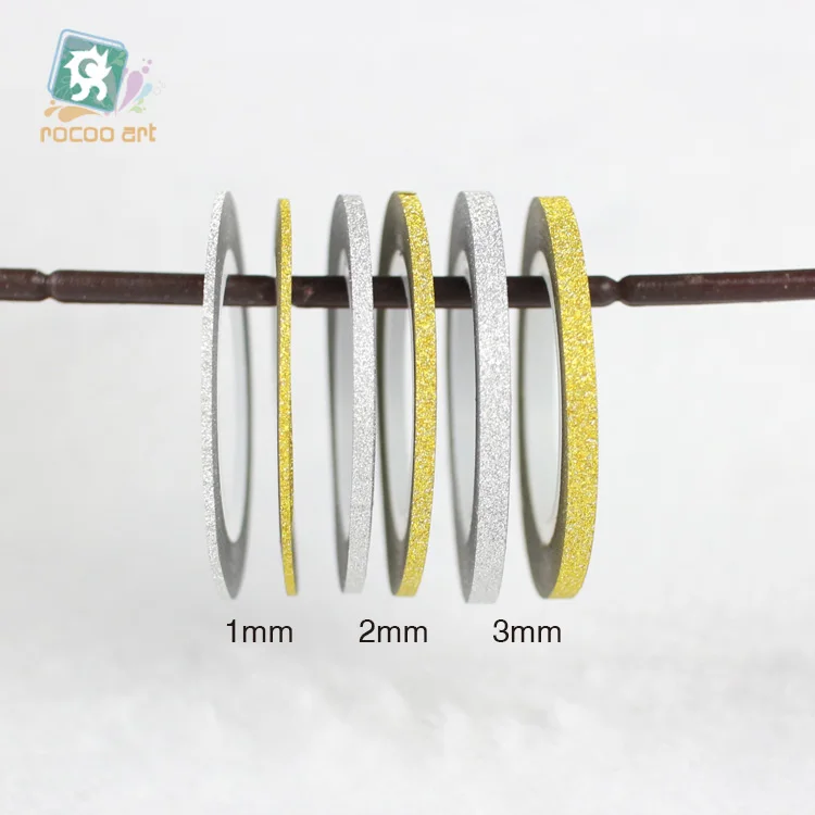 

Beauty Accessories 1Roll Nail Art Glitter Gold Silver Stripping Tape Line Strips Decor Tools 1mm/2mm/3mm Nail Line Sticker DIY