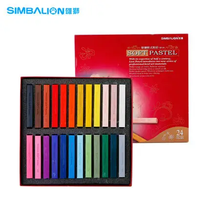 24 colors Simbalion мягкая масляная Пастельная SP 60 цветов мягкая Пастельная палочка Тонер-карандаш раскраска доска для граффити плакат школьные канцелярские принадлежности - Цвет: 24 colors