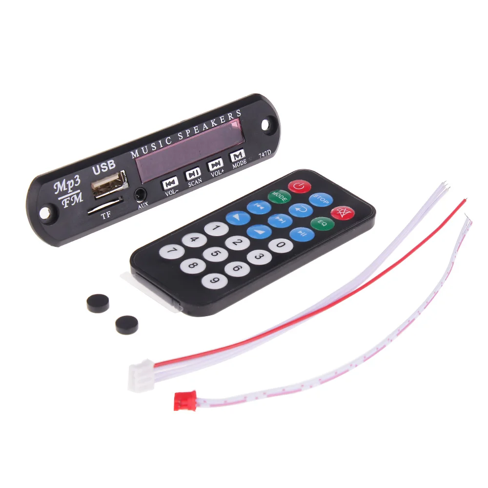 Rovtop блок питания Micro USB TF FM Радио MP3 плеер декодер доска 12 В аудио модуль с пультом дистанционного управления для автомобиля музыкальный динамик Z2