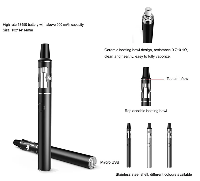 Original ALD WAXBONE-V3 Dry Herb Herbal Atomizer Kit Mini EGO Wax Vaporizer kit Pen Ecig atomizer | Электроника