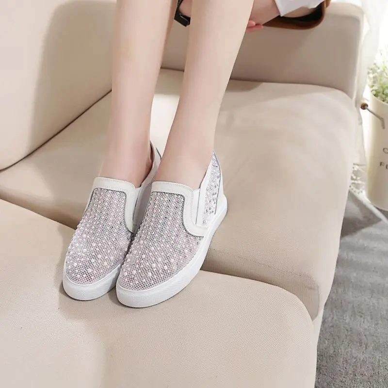 Женские лоферы на платформе модель 2020 года легкий вес новый дизайн сетчатая