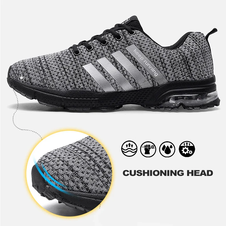 Spring Autumn Women Running Shoes Wearable Air Cushion Women Sneakers Comfortable Casual FLyknit Flats Sports Shoes Men