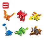 WiseHawk Новое поступление, самосборка динозавра Юрского периода, мини-строительные блоки, фигурки, Смешные животные, подарки для детей, микро-кирпич