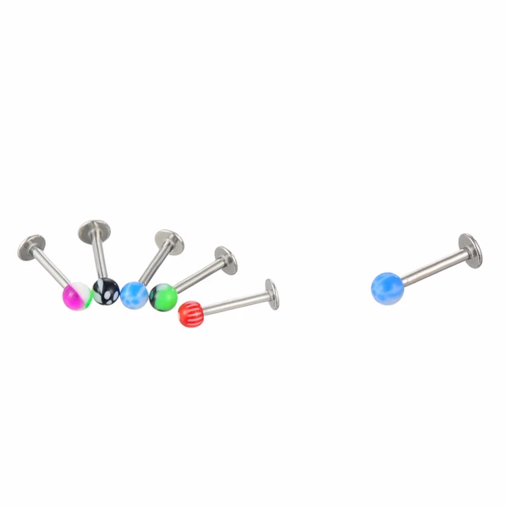 100 шт. ювелирное изделие для тела бар кольцо Ювелирное в нос Для женщин бровей