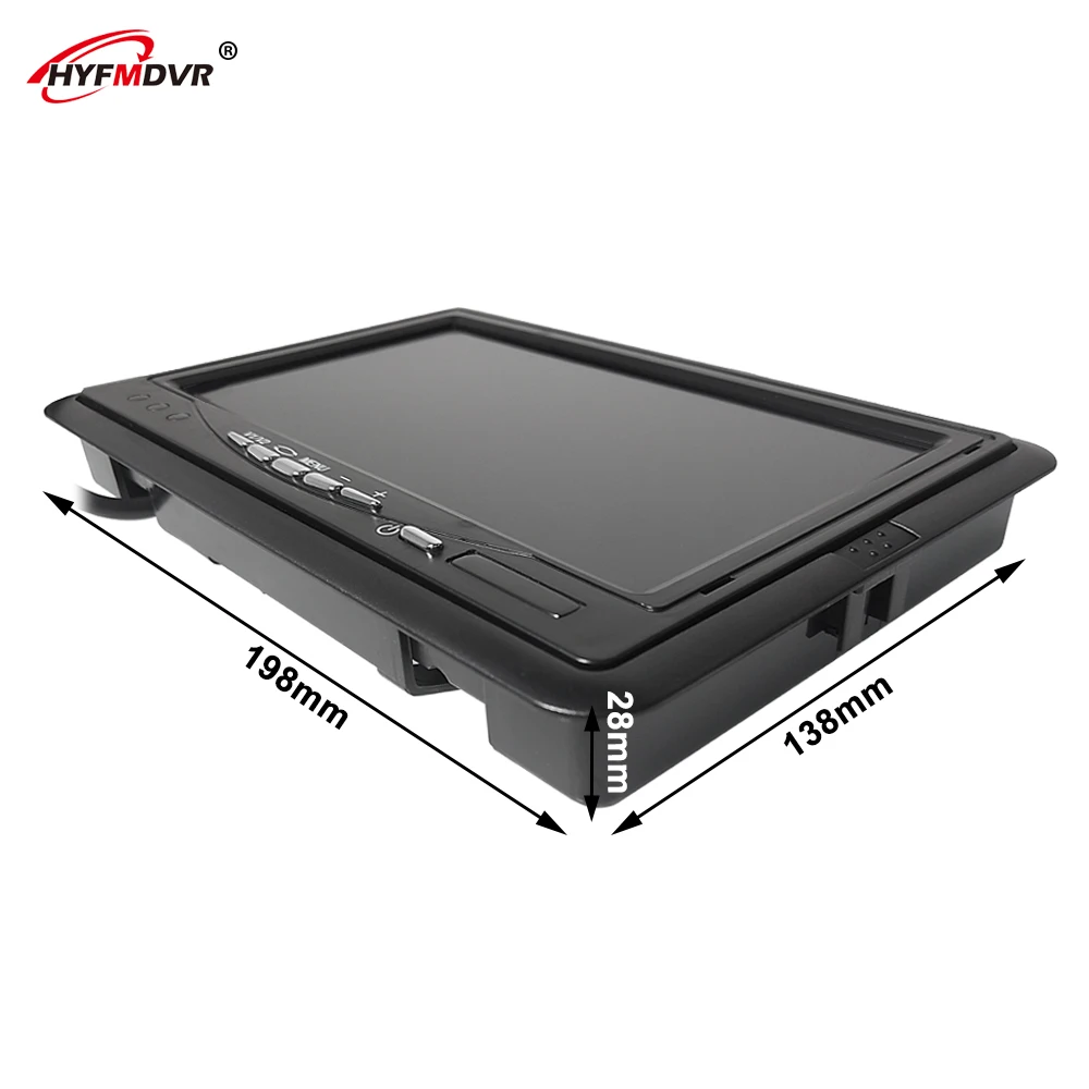 

HYFMDVR direct sales spot business vehicle/off-road vehicle7 inch display fixed chassis installation 12v-24v wide voltage design