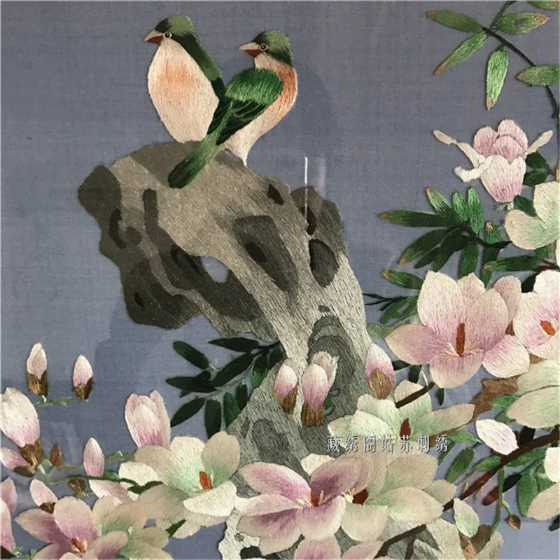 

Suzhou Embroidery High-grade magnolia flowers and birds