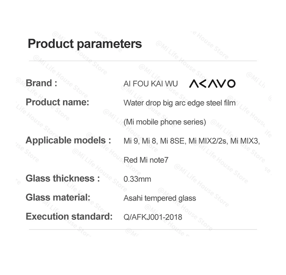 Xiaomi устойчивый к царапинам протектор экрана RedMi note7 2.5D Закаленное стекло пленка для MI9, Mi8, Mi8SE, MIX2/2 s, MIX3 защитная пленка