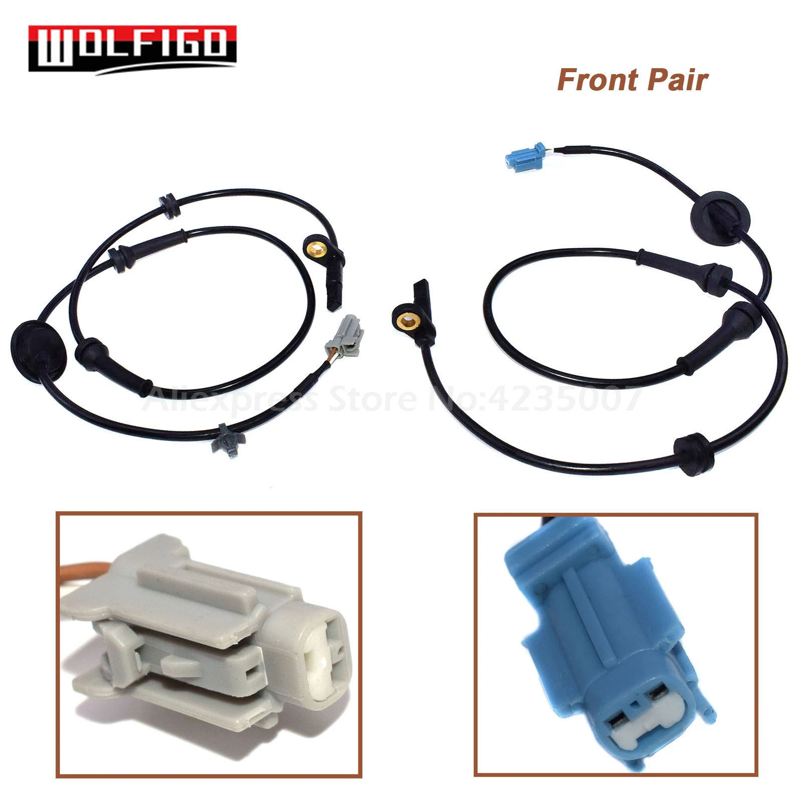WOLFIGO New 1PC / 2 PCS Front Left Right For 2003-2007 Nissan Murano ABS Wheel Speed Sensor 47911CA000 47910CA000 47910-CA000 | Автомобили
