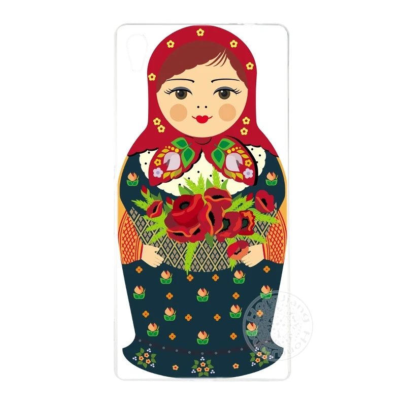 HAMEINUO чехол для телефона с русскими куклами и цветами sony xperia C6 XA1 XA ULTRA XP L1 X compact