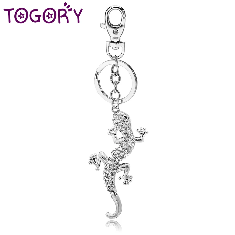 TOGORY Хрустальная ящерица на удачу Новинка животное Модный Брелок Сумочка сумка с