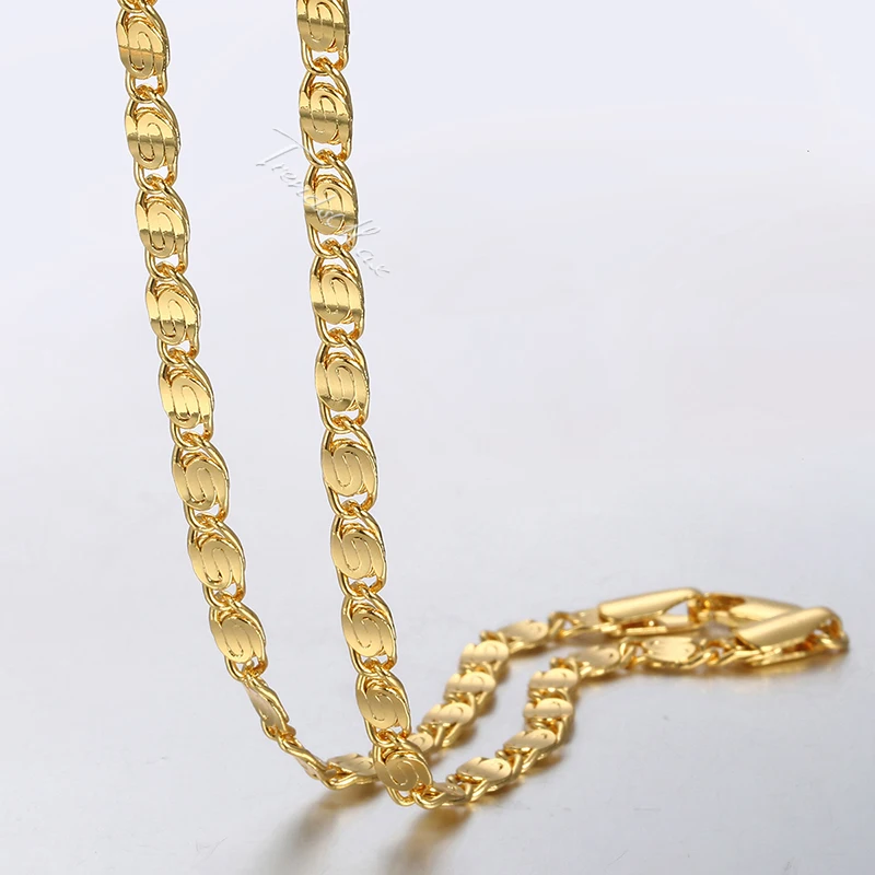 Женское и мужское ожерелье из серебра 585 пробы 4 мм|jewelry wholesale|wholesale jewelrynecklace chain |