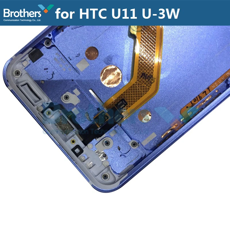 ЖК-экран для htc U11 U-3W, ЖК-дисплей с рамкой и кнопкой, сенсорный экран, дигитайзер для htc U11, ЖК-сборка, 5,5 '', сменный Топ
