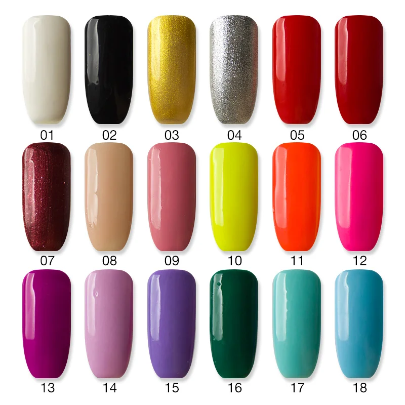 Ellwings Блестящий УФ Гель-лак удаляемый путем отмачивания лак Гибридный цветной