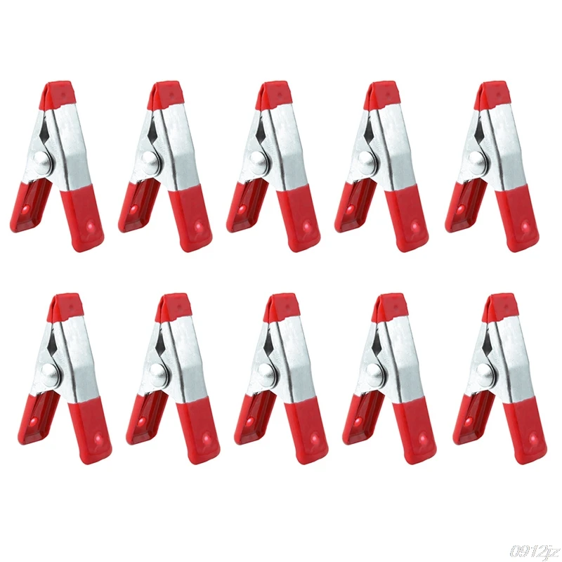 

10PCS Metal Spring Clamps 2" Clip Soft Plastic Tips Grip Photos Craft