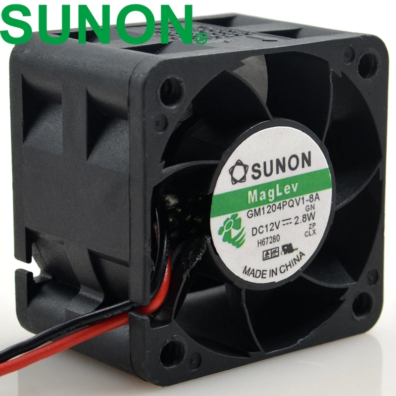 40 мм Новый 4028 сервер 1U2U Вентилятор охлаждения 12V GM1204PQV1 8A 2 8 W 40*40*28 мм|fan 12v|12v fanserver fan |
