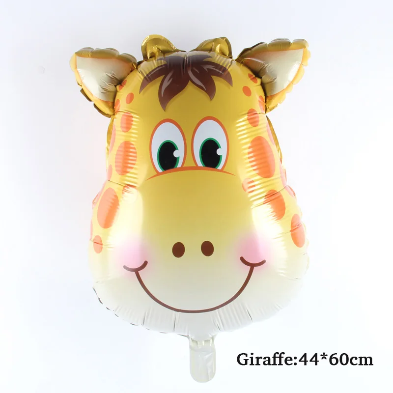 Giraffe 1pcs Вечерние одноразовые столовые приборы в стиле Король Лев джунглей, вилка, ложка для детского дня рождения - Цвет: Giraffe 1pcs
