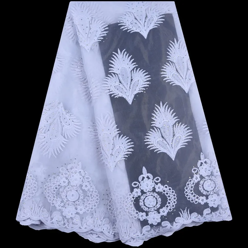 Кружевное белое платье из молочного шелка кружевная французская Тюлевая ткань