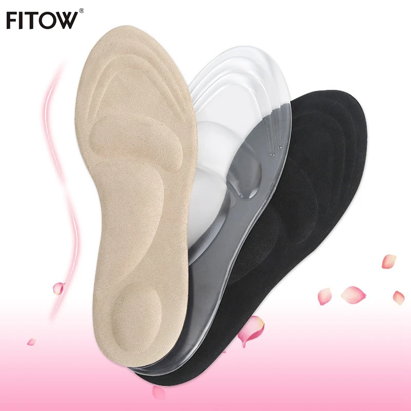 

3D full cushion shock absorption non-slip wear GEL insoles suitable Mens and womens Freely cut