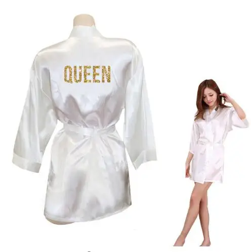 Кимоно с золотыми блестками женские халаты из искусственного шелка мужские