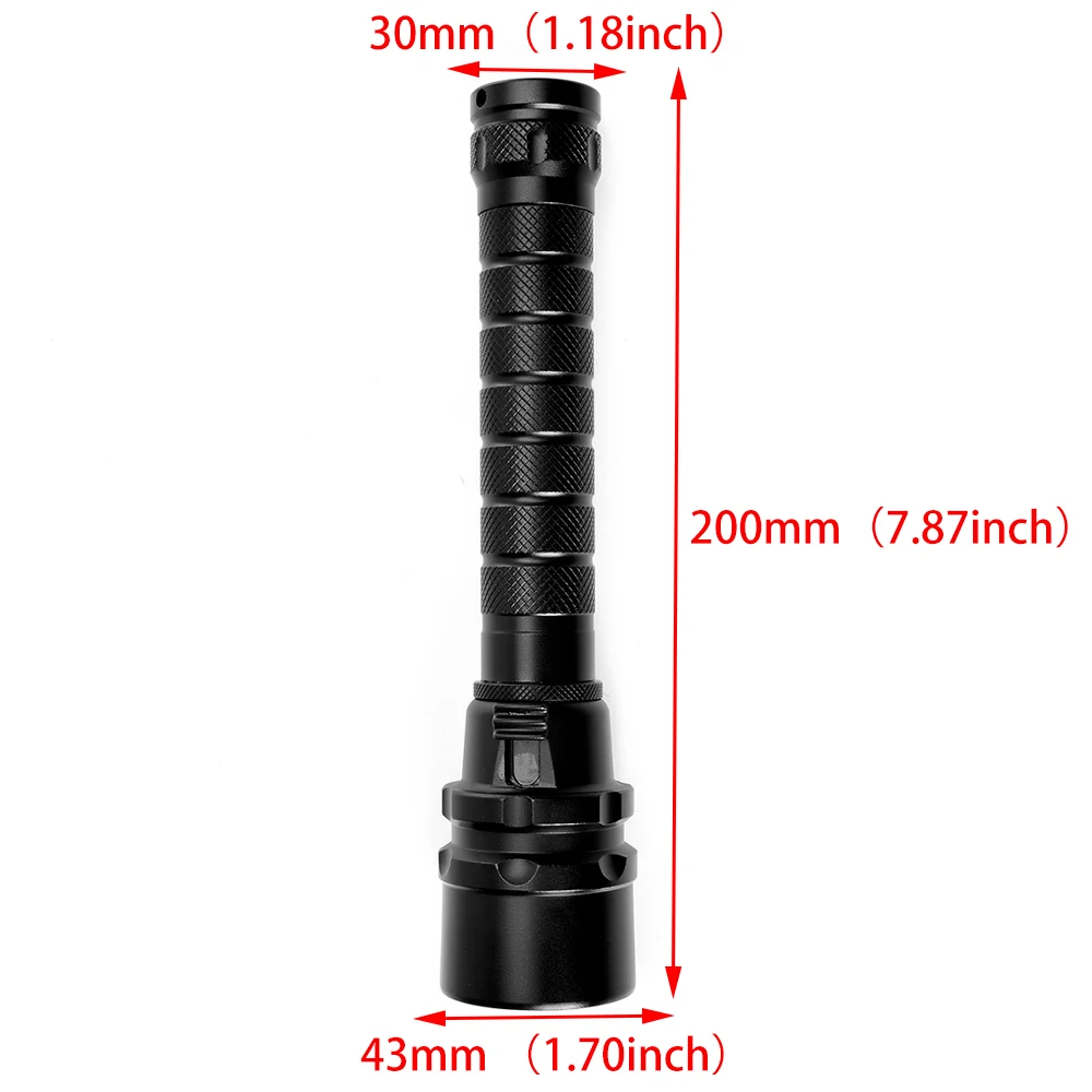 Водонепроницаемый светодиодный фонарик для подводного плавания XML T6 100 лм мощный