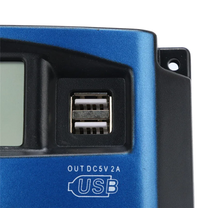 Двойное зарядное устройство USB 40/50/60/100a регулятор MPPT Контроллер заряда солнечной