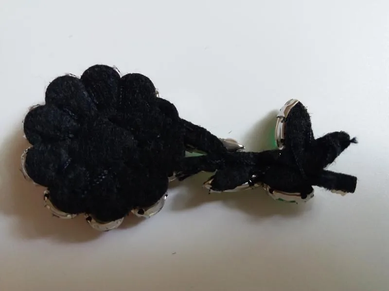 5 шт./лот патчи из горного хрусталя с красным цветком для одежды декоративные