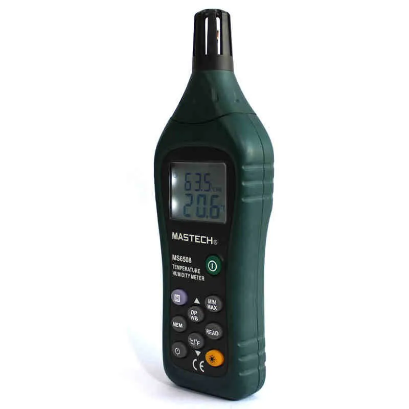 Высокоточный цифровой измеритель температуры и влажности MASTECH MS6508|moisture meter|meter