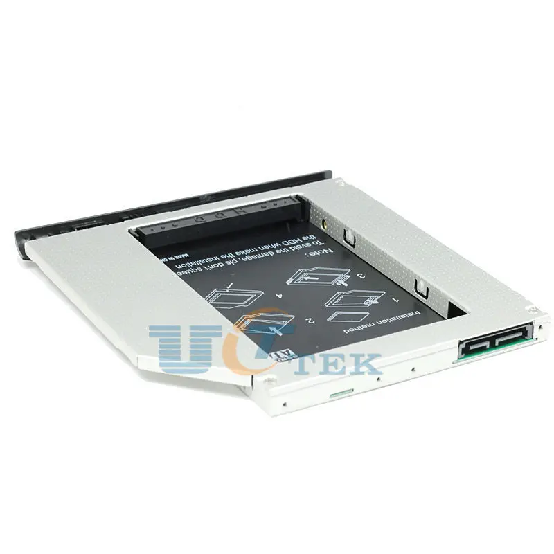 SATA 2-й Жесткий Диск HDD Кэдди Адаптер 9.5 мм с Рамкой Для HP Compaq EliteBook 2530 P 2540 2560 2740 CD