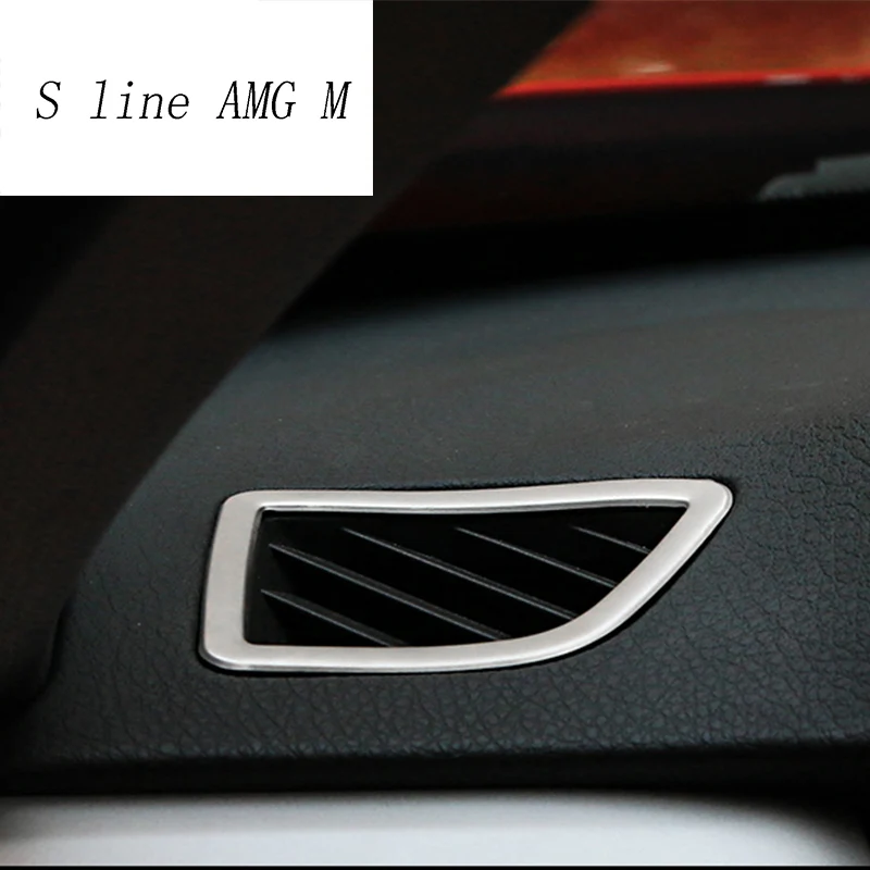 Car Styling  For BMW 3 series F30 F34 Carbon Fiber Car AC Outlet Trim Refit Air Outlet Frame Decoration Stickers Cover auto LHD images - 6