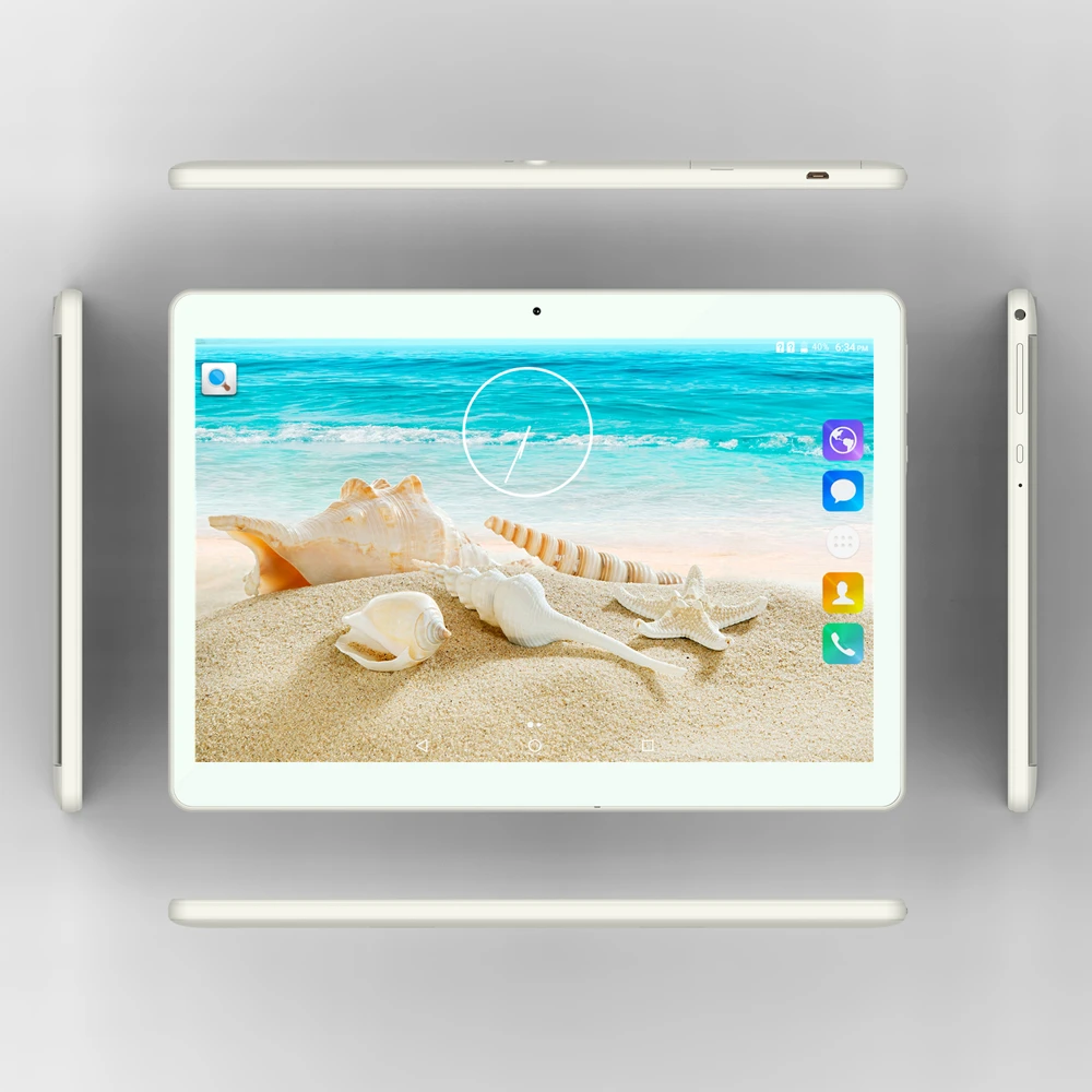 Новые 10.1 Дюймов Android 7.0 Tablet PC Tab Pad IPS 1280x800 Quad Core 1 ГБ RAM 16 ROM Две СИМ Карты 3 Г
