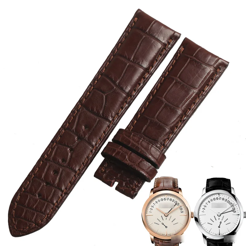 WENTULA watchanbands для vacheronconstantinпатриmony VC 87172 81180 1110U/000R-B085 кожаный ремешок из натуральной кожи