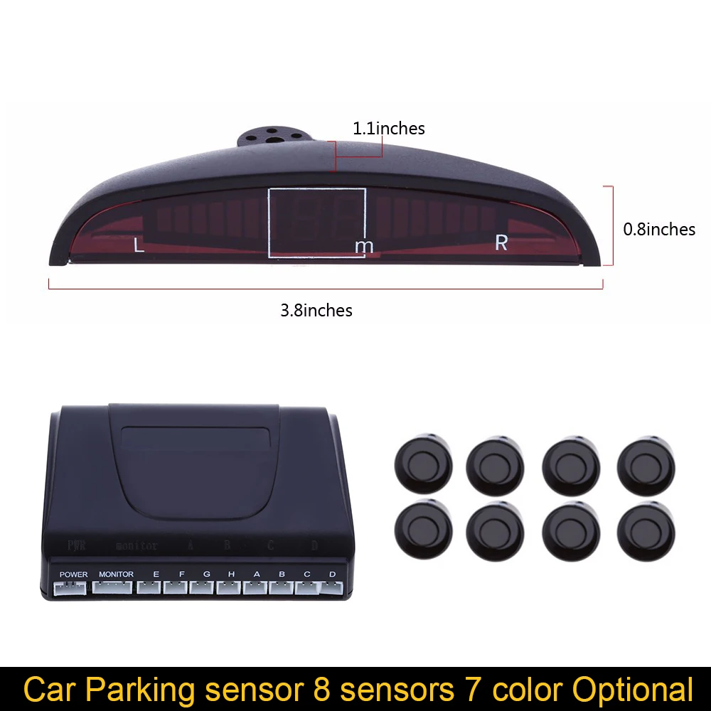 Парковочные датчики 8 Датчики парковки Комплект Дисплей обратный резервный