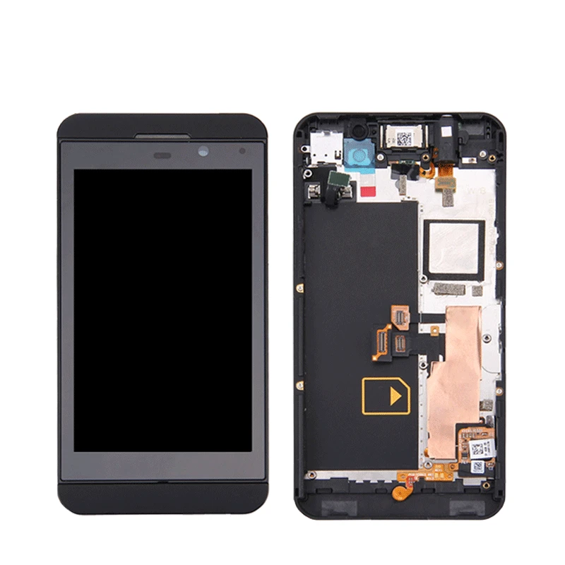 ЖК-дисплей для BlackBerry Z10 3g 4G версия кодирующий преобразователь сенсорного экрана в сборе черный белый с рамкой 4," Протестировано