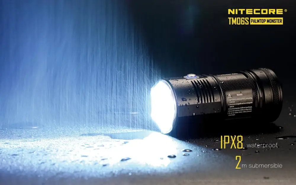 Бесплатная доставка! NITECORE 4000Lm TM06S CREE XM L2 U3 светодиодный фонарик Водонепроницаемый