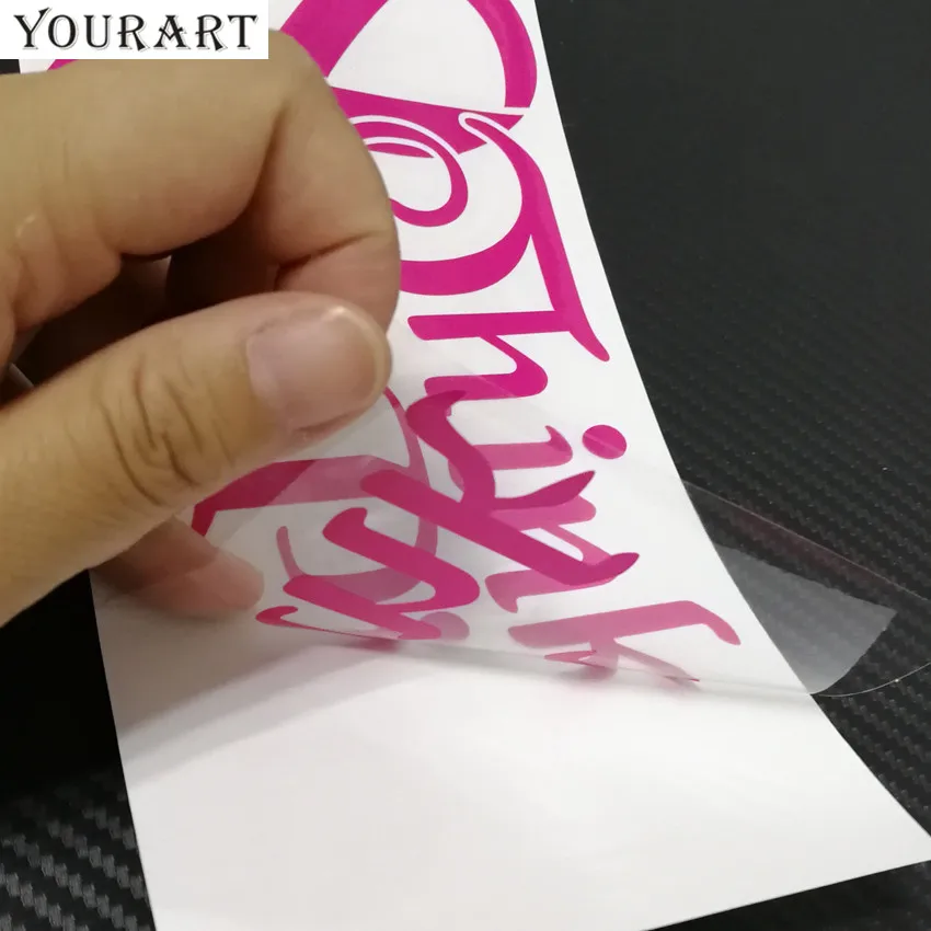 Yourart 7 9 &quotThink Pink автомобильные аксессуары наклейки мотоциклетная Виниловая
